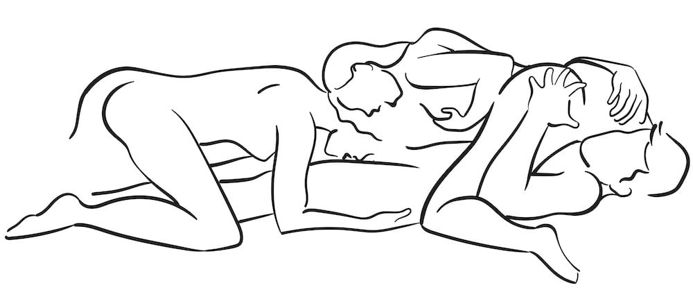 69 double oral threesome sex position for couples